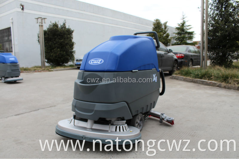 Industrial battery dryer floor cleaning machine scrubber